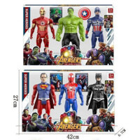 Đồ chơi bộ mô hình 5 siêu anh hùng loại to bảo vệ trái đất  Mô Hình Nhân Vật Biệt Đội Siêu Anh Hùng SUPER HERO, Avenger
