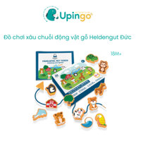 Đồ chơi bộ xâu chuỗi động vật Heldengut Đức bằng gỗ cho bé từ 18 tháng