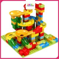 Đồ chơi bộ xếp hình cầu trượt lego 168 chi tiết tăng cường khả năng sáng tạo phát triển tư duy hình học BKid21