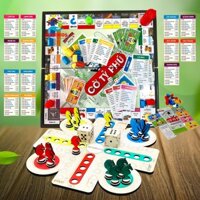 Đồ Chơi Board Game Gia Đình Vui Nhộn, Cờ Cá Ngựa Gỗ Và Cờ Tỷ Phú Phiên Bản Địa Danh