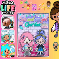 Đồ chơi bóc dán Búp bê giấy Cute and cool girl quiet book - sweetie pie montessori