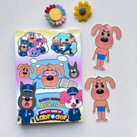 Đồ chơi bóc dán Ngôi nhà nhỏ của Cảnh sát Labrador- Búp bê giấy