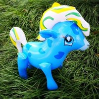 Đồ chơi bơm hơi cho trẻ em, đồ chơi gian hàng đường phố, bóng bay PVC, đồ chơi chơi nước, ngựa cầu vồng
