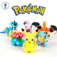Đồ Chơi Bóng Pokemon Mô Hình Pikachu / Mewtwo / Eevee / Charizard / Blastoise / Venusaur / Charmander / Squirtle