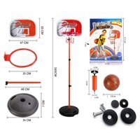 Đồ chơi bóng rổ mini trong nhà cho bé có thể điều chỉnh chiều cao 165cm