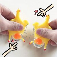 Đồ chơi bóp xả stress hình con gà đẻ trứng vui nhộn