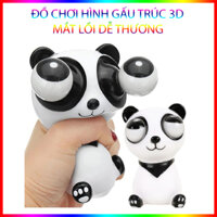 Đồ Chơi Bóp Xả Stress Hình Gấu Trúc 3D Mắt Lồi