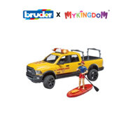 Đồ Chơi BRUDER Xe Cứu Hộ Bãi Biển Ram 2500 Với Nhân Viên Và Ván Chèo Đứng BRU02506