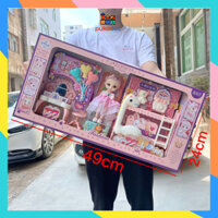 Đồ Chơi Búp Bê Barbie, Công Chúa Elsa, Đồ Chơi Búp Bê Kèm Phụ Kiện Bàn Trang Điểm, Xe Đạp,... Quà Tặng Cho Bé Gái.