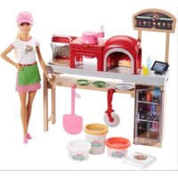 Đồ chơi búp bê barbie tập làm bánh pizza (hàng chính hãng barbie Mykingdom)