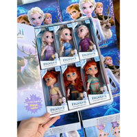 Đồ chơi búp bê công chúa Elsa và ana Frozen - Bộ 6 Búp Bê Công Chúa