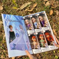 Đồ chơi búp bê công chúa elsa ana Frozen Disney chính hãng hàng xuất xịn, sét 6 búp bê fozen cỡ lớn có giày( hàng loại1)