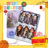 Đồ Chơi Búp Bê Công Chúa Elsa Và Ana Frozen - Bộ 6 Búp Bê Công Chúa Cho Bé Gái [Size Đại, Có Giày] - Ducky Kingdom