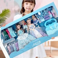 Đồ chơi búp bê elsa barbie cỡ lớn cho bé gái kèm phụ kiện quần áo, túi xách và đồ trang điểm cao cấp giá rẻ BOBIKIDS