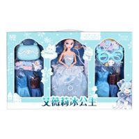 Đồ chơi búp bê elsa cho bé gái có kèm phụ kiện_ bộ đồ chơi búp bê công chúa cho trẻ em