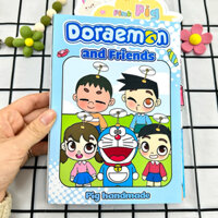 Đồ chơi búp bê giấy Doraemon, Nobita, Shizuka, Suneo, Jaian - Kì nghỉ hè vui nhộn