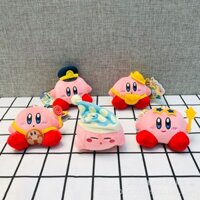 Đồ chơi búp bê hoạt hình nhồi bông sáng tạo dòng Kirby Nintendo, trang trí ba lô nhỏ, máy vuốt