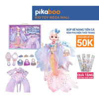 Đồ chơi búp bê nàng tiên cá cho bé gái Pikaboo, gồm nhiều phân loại bé lựa chọn, chất liệu an toàn - Hàng mới về