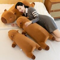 Đồ chơi búp bê nhồi bông hình con heo nước dễ thương, gối ngủ dài, ôm ấm, O9PD