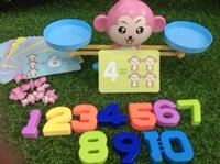 Đồ Chơi Cân Bằng Chú Khỉ Cho Bé Học Toán, Phép Tính