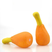 Đồ chơi cao su đùi gà có tiếng kêu bíp bíp cho chó mèo