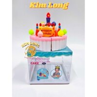 Đồ chơi cắt bánh kem sinh nhật đốt nến và thổi nến có đèn nhạc LKE11G HÌNH THẬT- có sẵn