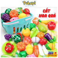Đồ Chơi Cắt Hoa Quả Trái Cây Rau Củ Bằng Nhựa ABS  Giỏ Cắt Trái cây - Đồ Chơi Cho Bé PUKAPI