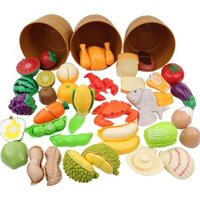 Đồ Chơi Cắt Trái Cây Hoa Quả Rau Củ và Thịt Cá, Có thể bóc tách được Hottren cho bé 2024