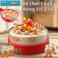 Đồ Chơi Câu Cá Bắt Vịt BDuck 2in1 Có Nhạc Vui Nhộn Xoay Tự Động Tặng Kèm Vợt,Cần Câu Rèn Luyện Tay Và Mắt Cho Bé