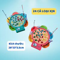Đồ chơi câu cá cao cấp gồm 24 cá xịn màu sắc bắt mắt cho bé lựa chọn vui chơi cùng bạn bè