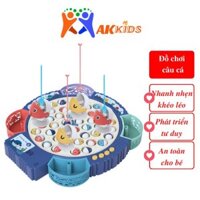 Đồ chơi câu cá cho bé, đĩa xoay có nhạc, đồ chơi thông minh cho bé - Aka Kids