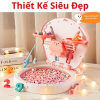 Đồ chơi câu cá có cân toán học( 45 con cá , 2 cần câu, 12 thẻ học, số 1-10,sạc..)