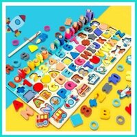Đồ chơi câu cá giúp bé học đếm, bảng chữ cái và số 6 trong 1
