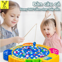 Đồ chơi câu cá nam châm cho bé : cần câu, bơm và cá