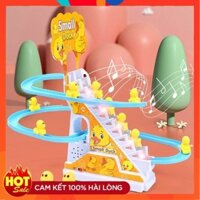 Đồ chơi cầu trượt vịt leo thang 3 tầng cho bé - MHome