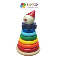 Đồ chơi cầu vồng chú hề winwintoys, tháp cầu vồng cho bé