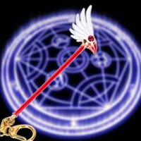 Đồ chơi cây gậy ma thuật Sakura có móc chìa khóa tiện dụng chất lượng cao