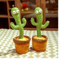 Đồ chơi cây xương rồng biết nhảy múa và hát 120 bài, nhái giọng đáng yêu, vui nhộn có sạc