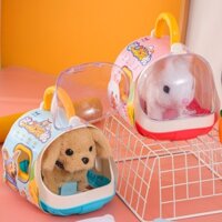 Đồ Chơi Chăm Sóc Thú Cưng - Lồng Thỏ bông, Mèo bông, Chó bông Robot Dễ Thương Kèm Phụ Kiện TOPTOY
