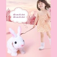 Đồ chơi chăm sóc thú cưng, lồng thỏ bông, mèo bông, chó biết kêu, vẫy đuôi..