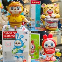 Đồ chơi chạy bằng pin 4 phân loại hổ gõ trống, thỏ đánh đàn, thỏ nhảy múa, ong nhảy múa 1033 735-661 665 0811-9