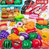 Đồ chơi Chechele Nước f trái cây trò chơi nhà bếp Bộ đồ ăn rau củ có thể cắt bánh pizza trẻ em bé gái