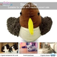 Đồ chơi chim BOLSA, Đồ chơi mèo chim có thể giặt rung, Đồ chơi sang trọng giống như thật nóng bỏng với âm thanh Đồ chơi giọng hát tương tác cho mèo ngoài trời trong nhà