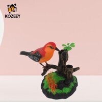 Đồ chơi chim điện tử Quà tặng sinh nhật kích hoạt âm thanh di động Mô phỏng nhẹ cho phòng văn phòng Trang trí nhà cửa