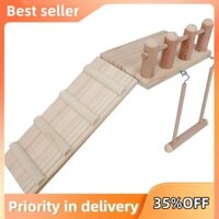 Đồ chơi chim Vẹt Hamster Vàng Chipmunk Springboard Thang Swing Đồ chơi ba mảnh