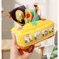 Đồ chơi cho bé 1 tuổi Hộp khăn giấy rút đồ chơi Montessori cho bé sơ sinh