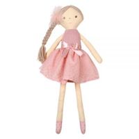 Đồ chơi cho bé búp bê bông công chúa váy hồng