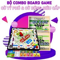 Đồ Chơi Cho Bé Combo Đồ Chơi Cờ Tỷ Phú Monopoly Bằng Nhựa Và Cờ Búng Bắn Bi Gỗ Xuyên Lỗ bằng Gỗ Giúp Bé Phát Triển Tư Duy. Đồ Chơi An Toàn Trẻ Em