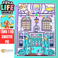 đồ chơi cho bé gái đồ chơi kuromi cô tiên xanh Ngôi nhà của bé Cute Mermaid House In Quiet Book.