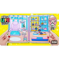 Đồ chơi cho bé giấy ngôi nhà búp bê Toca Life World quiet book #13 | Shopping mall decoration